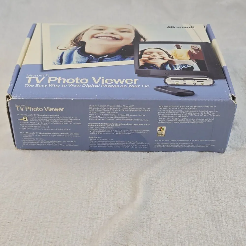 Microsoft TV Photo Viewer X08-22497 With Software Floppy Vintage In Original Box